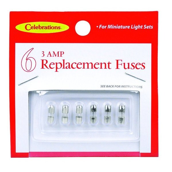 Celebrations Replacement Fuses 6 pc 1267-71
